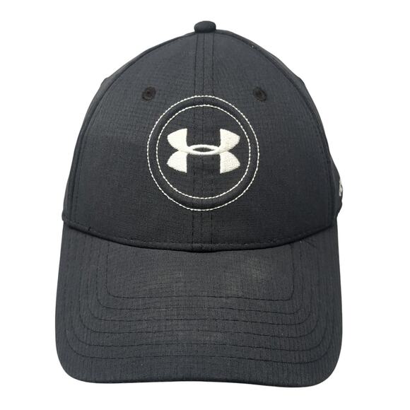 Under Armour Golf Fitted Baseball Cap Black XL Lightweight Embroidered 6 Panel - Picture 1 of 10